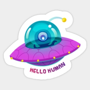 hello human Sticker